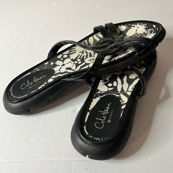 Cole Haan G Series Women’s Black Sandals with Nike Air Sole Size 8 - Picture 5 of 7